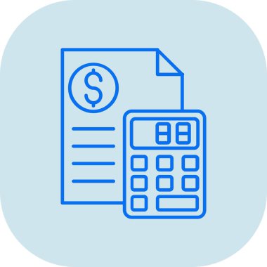 Hesap makinesi. Web simgesi basit illüstrasyon