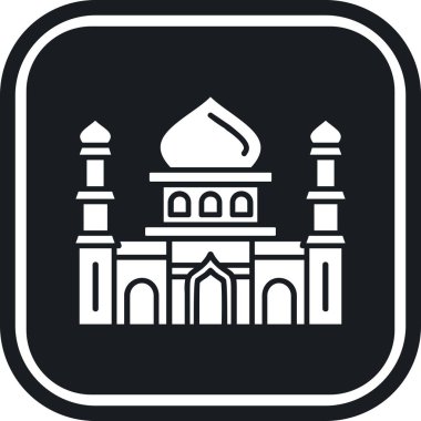 Cami. Web simgesi basit illüstrasyon