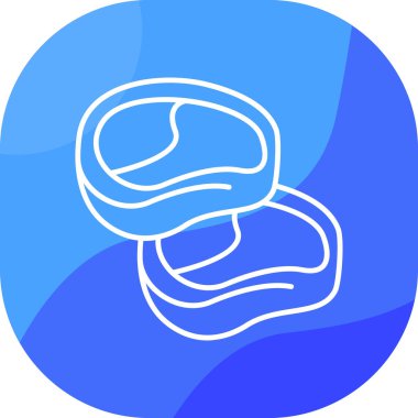 ekmek ikonu vektör illüstrasyonu