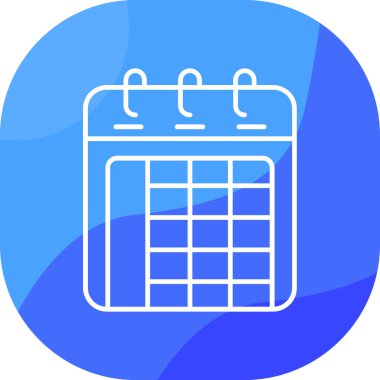 Takvim. Web simgesi basit illüstrasyon