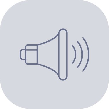 Hoparlör vektör simgesi modern ince çizgi konsepti