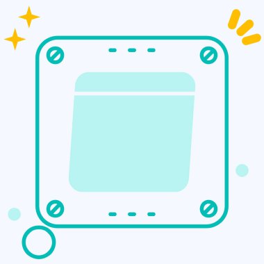 Modern bir simgenin vektör illüstrasyonu