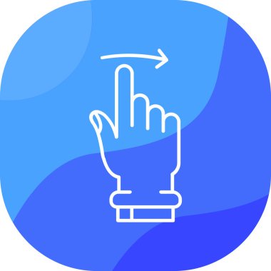 Parmak parmak simgesi - taslak biçimi