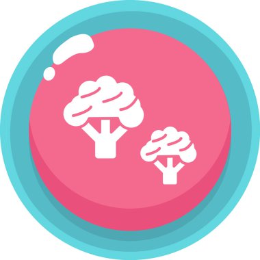 ağaç simgesi vektör illüstrasyonu