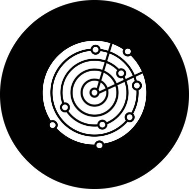 Seo ve teknoloji simgesinin vektör illüstrasyonu