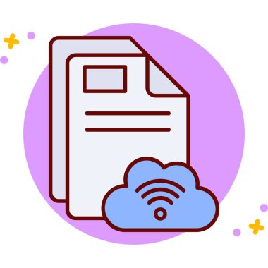 veri depolama simgesi, modern tasarım illüstrasyonu