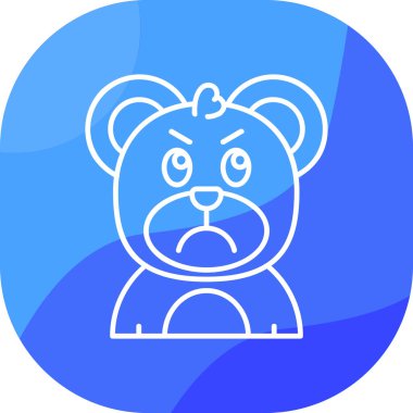 Ayı. Web simgesi basit illüstrasyon