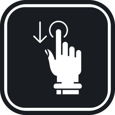 El hareketi simgesi vektör illüstrasyonu