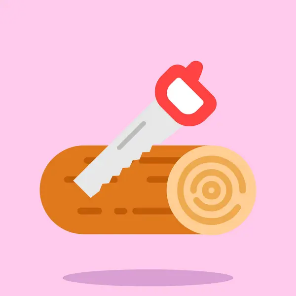 Testere Ağı simgesi, vektör illüstrasyonu