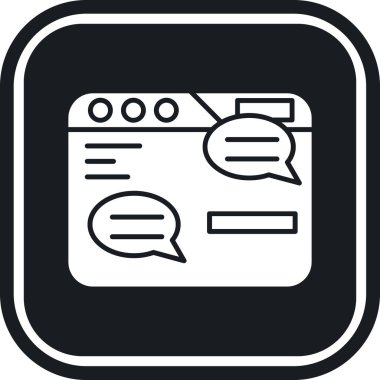 Konuşma baloncukları ikon vektör çizimi