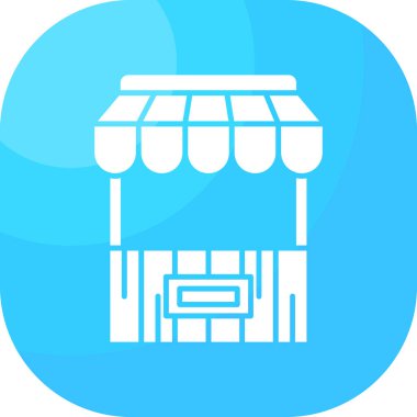 dükkan simgesi vektör illüstrasyonu