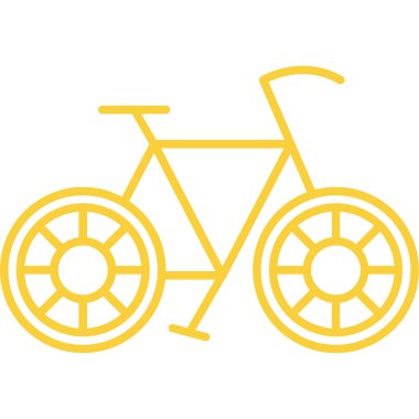 Bisiklet. Web simgesi basit illüstrasyon