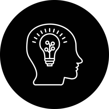 fikir vektör düz simgesi