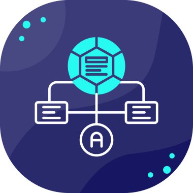 Modern b 'nin vektör illüstrasyonunda teknolojinin eksik simgesi