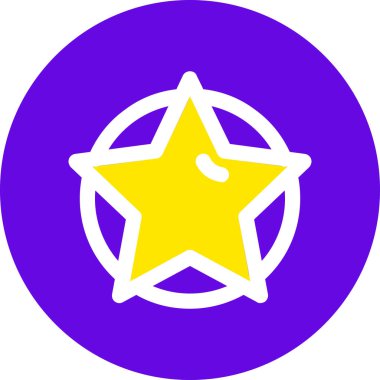 yıldız simgesi vektör illüstrasyonu