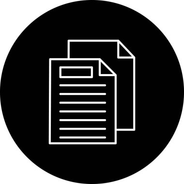 Vektör belgesi Simge illüstrasyonu