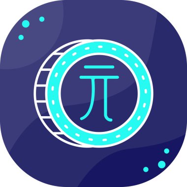 Beyaz çizgi sihirli top ikonu uzun gölge arkaplanda izole edildi. Kristal küre. Yeşil kare düğmesi. vektör