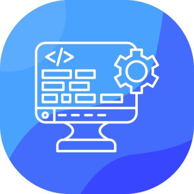 Uygulama modern simgesinin vektör illüstrasyonu