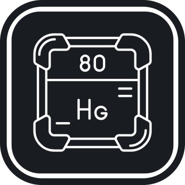 Simge, kimyasal element. Basit tasarım
