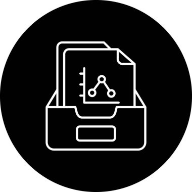 belge simgesi vektör illüstrasyonu