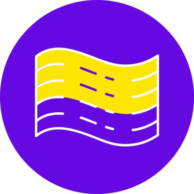 Tek bir simgenin vektör illüstrasyonu