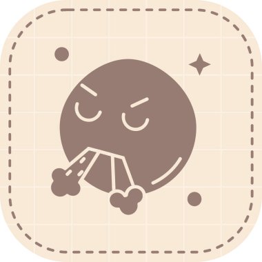 Yıldızlı ay simgesi, vektör illüstrasyonu