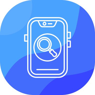 Arama simgesi vektör illüstrasyonu