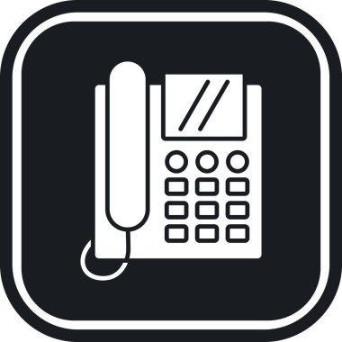 Beyaz arkaplanda telefon simgesi izole edildi