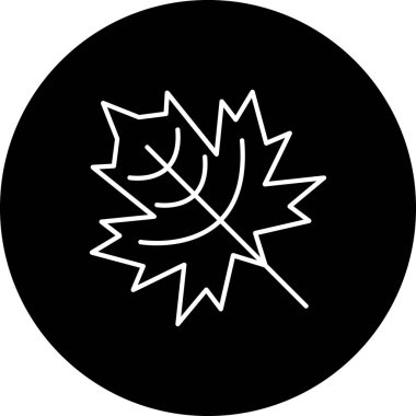 Akçaağaç yaprağı kutsal kişilerin resmi, vektör çizim