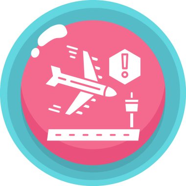 uçak ikonu vektör illüstrasyonu