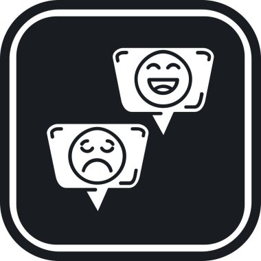 konuşma balonu simgesi, vektör illüstrasyonu