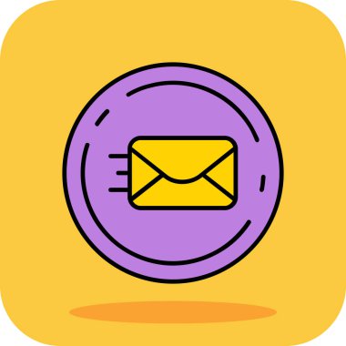 zarf simgesi vektör illüstrasyonu