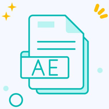 E - e harf biçimi simgesi, vektör illüstrasyonu