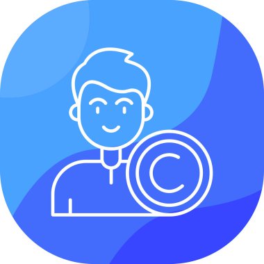 Büyüteci olan bir adamın vektör çizimi