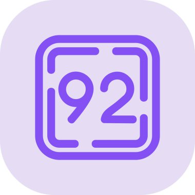 23 numaralı simge, basit vektör illüstrasyonu