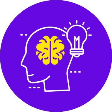 Vektör Beyin simgesi illüstrasyonu