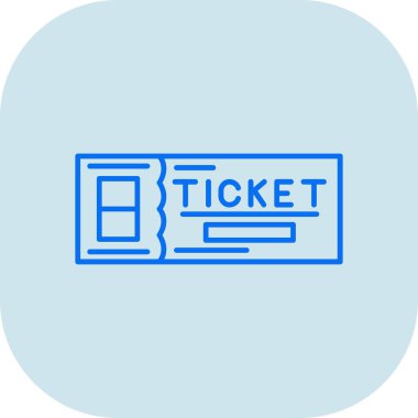 bilet ikonu vektör illüstrasyonu