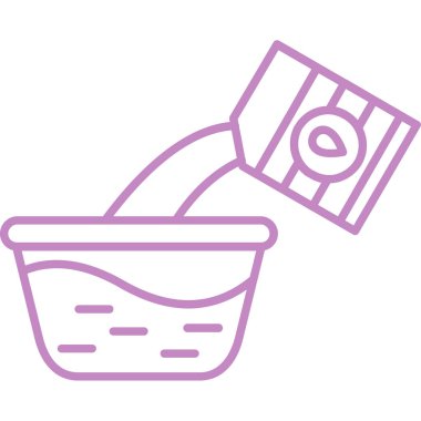 Süt ve kirazlı sepet