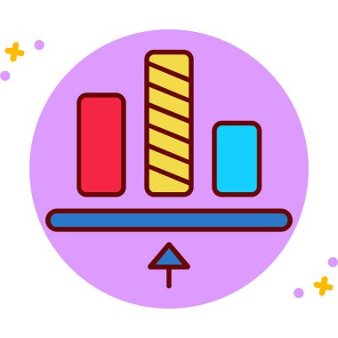 Bar çizelgesi. Web simgesi