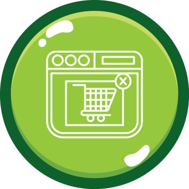 Yeşil ekranlı alışveriş arabası