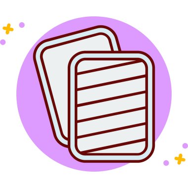 Kitap. Web simgesi basit illüstrasyon