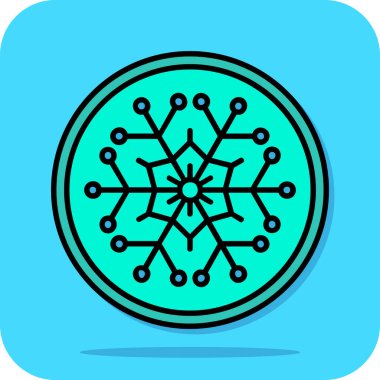 kar tanesi vektör tasarımı, vektör illüstrasyonu