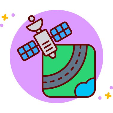 Güneş enerjisi renk vektör illüstrasyonu