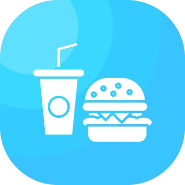 Yiyecek içeceği. Basit resimleme