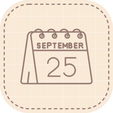 Tasarım vektörü illüstrasyonlu takvim simgesi