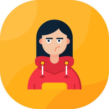 Üzgün kadın sandalyede oturuyor..