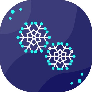 Kar tanesi. Basit bir ikon. resimleme