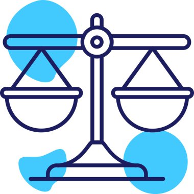 Denge dengesi simgesi - dış hat biçiminde