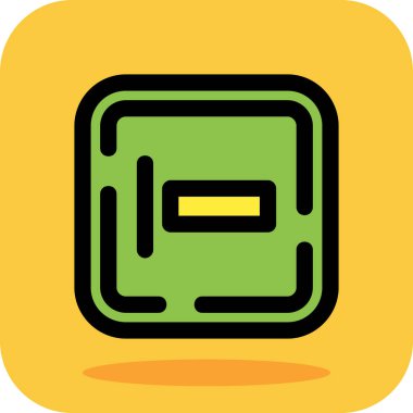 Şehrin haritası olan yeni bir binanın vektör simgesi