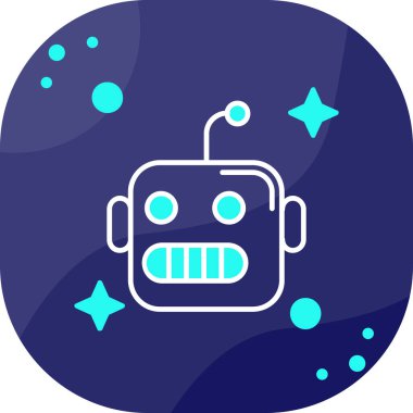 robot ikon vektör illüstrasyonu